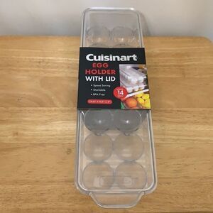 Cuisinart Clear Plastic 14 Egg Holder w/ Lid